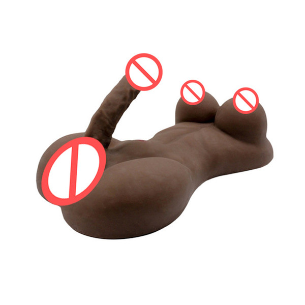 3D Half Body Solid Silicone Sex Dolls with Realistic Beast Big Dildo Female Masturbation Lesbian Real Love Doll Sex Toys For Men