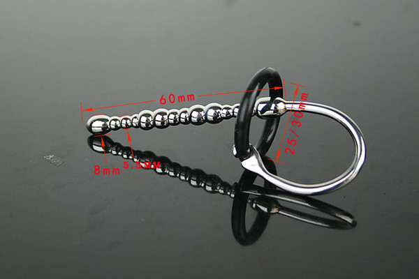 Quality Male Stainless Steel Solid Urinary Plug Beads Metal Catheter Rod Men's Fetish Sex Toys Adult Products Games