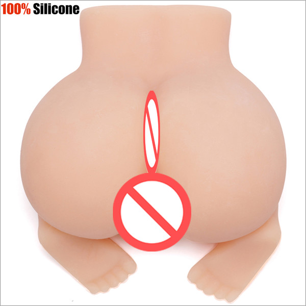 100% Silicone - 2kg/10kg Sexy Butt Japanese Reality Silicone Pussy Sex Doll Toy Man Masturbator Full Silicone Ass Sex Products