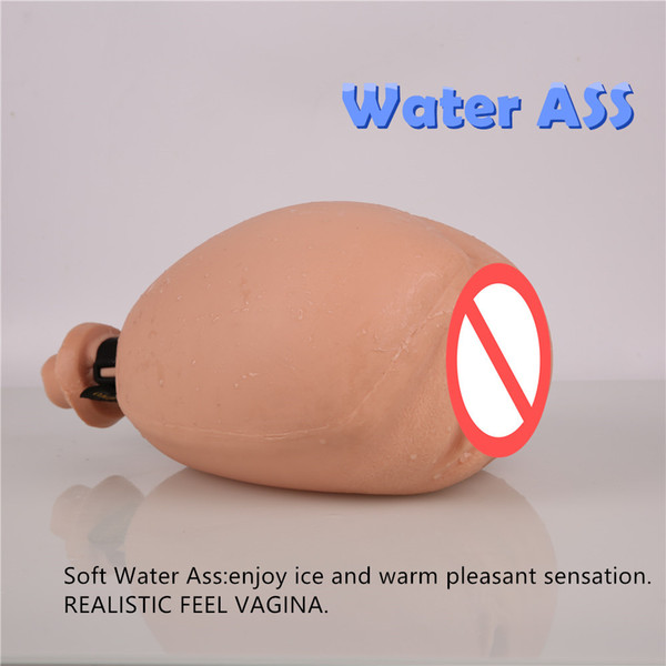 Free shipping!!! Flesh solo Ass Water flooding become bigger New Warm Water Filled Personal Satisfaction Device Sex product for man