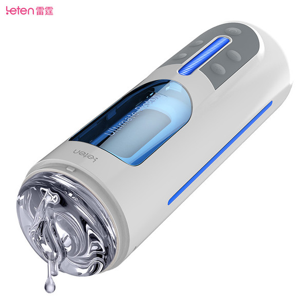 Leten Automatic Male Masturbator 10 Kinds Modes Hands Free High Speed Piston Telescopic Artificial Vagina Cunt Sex Toys for Men