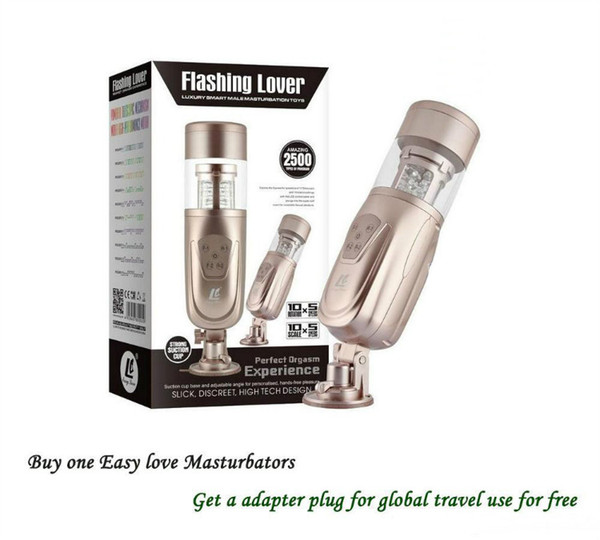 Easy Love Telescopic Flashing Lover Smart Masturbator Automatic Sex Machine,Rotating&Retractable Electric Male Masturbators,Sex Toys