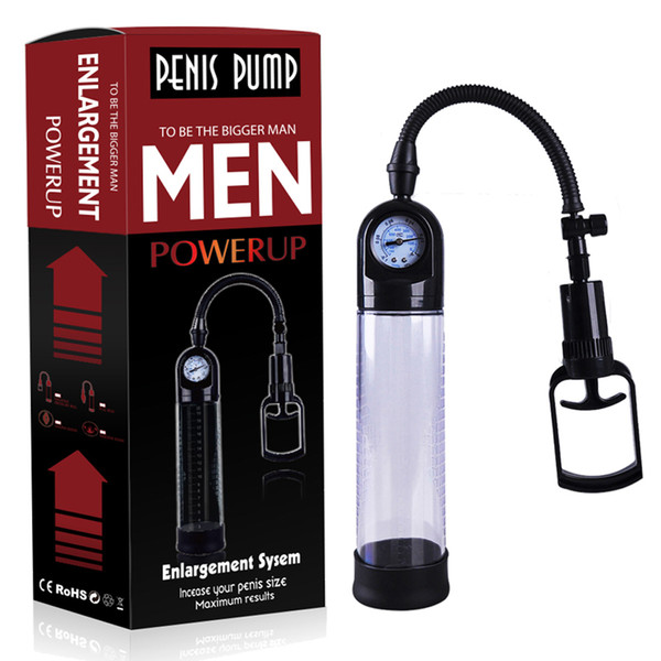 YUELV Beginner Male Penis Enlarger Vacuum Pump With Master Pressure Gauge Cock Enlargement Erection Adult Sex Toys For Men Gay Sex Products