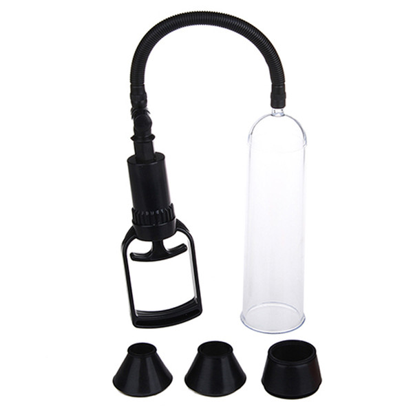 YUELV Male Penis Pump Extender Cock Enlargement Vacuum Pump + 3 Silicone Sleeves Cover Penis Enlarger Adult Sex Products For Men Sex Toys