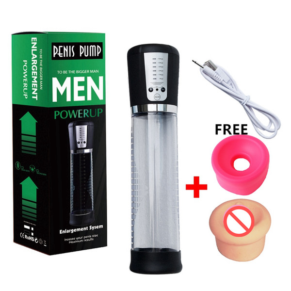 Electric Penis Vacuum Pump Stretcher USB Recharging Automatic Enlarger Erector