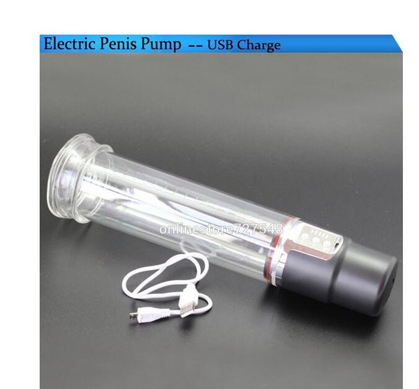 USB charged electric penis pump, electric vacuum dick enlargement pump for men electric penis extender sex machine, sex toys for man