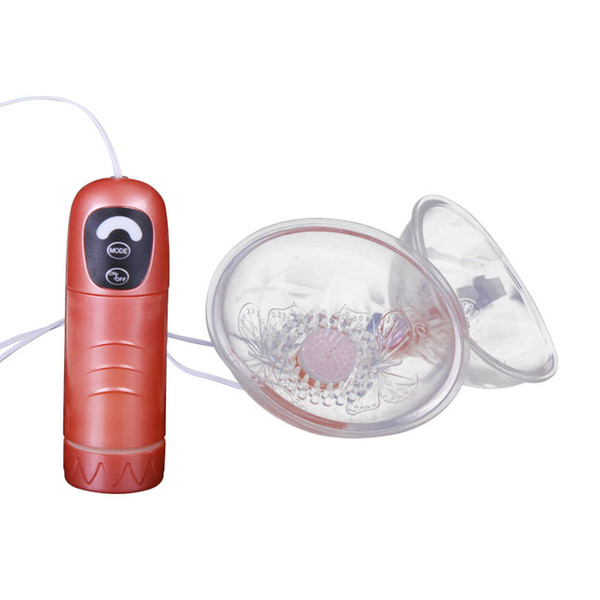 Electric Nipple Massager with Rotation Brushes,Breast Suction Cup Vibrators,Electro Shock Women Sex Toys,Sex Products