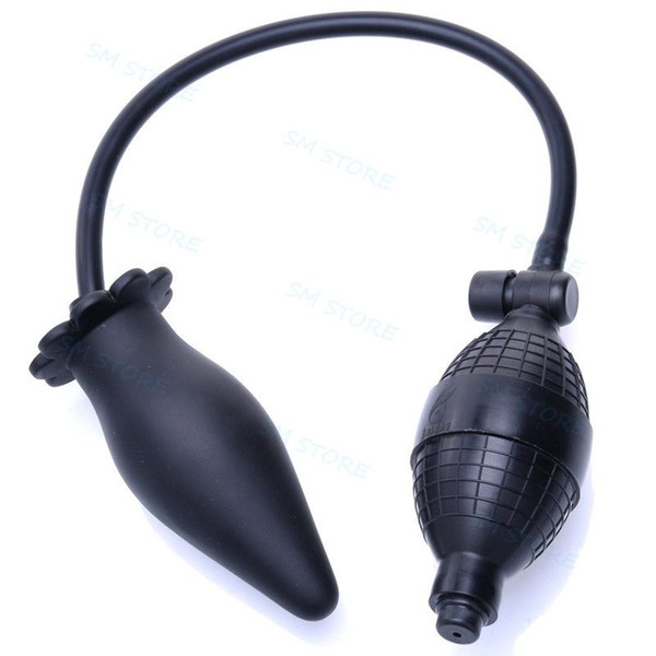 Silicone Inflatable Anal Vagina Stopper Intumescent Anal Pump Stimulator Orgasm #R78