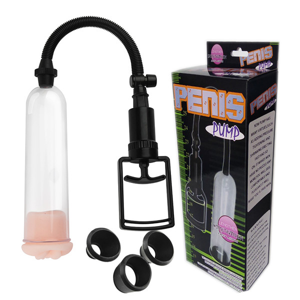 Manual Operation Vacuum Penis Enlargement Enhancer Pump Penis Pump Handsome UP Penis Extender Adult Products Sex Toys For Men