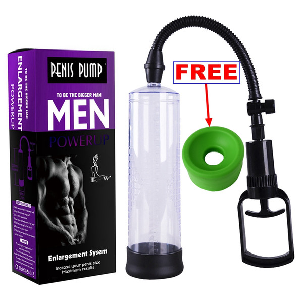 Bigger Growth Penis Ectender Vacuum Pump Enlarger Penis Enhancer with 2 Sleeves