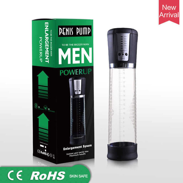 Adult Product Electric Automatic Penis Pump Rechargeable Penis Enlarger Vacuum Pump Powerful Penis Enlargement Extender Sex Toy for Men Q175