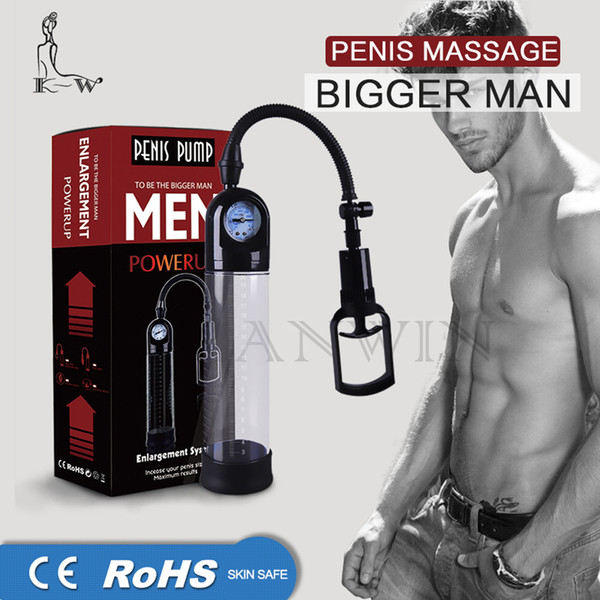 CANWIN Penis Pump with Pressure Gauge Male Enhancement Cock Pump Extender Man Penis Enlarger Adult Sex Products Sex Toys For Men