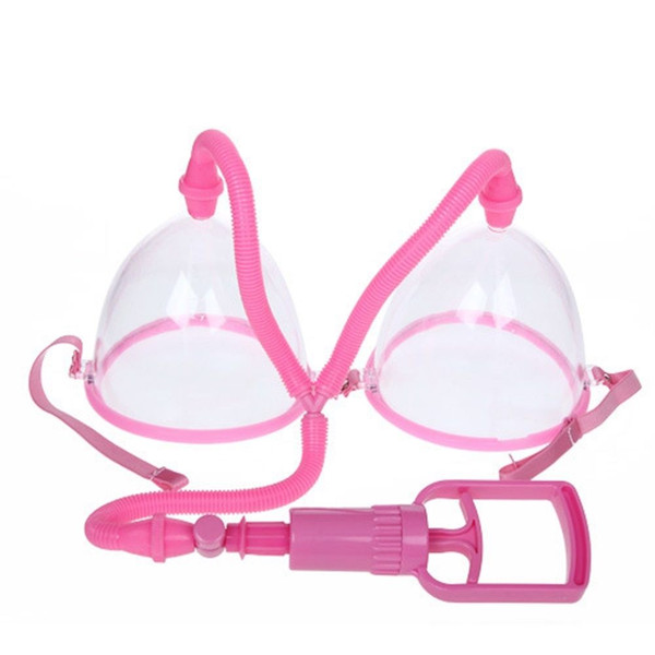 Dual Female Breast Vacuum Pump Breast Enlarger Enhancer Suction Cup Enlargement #R501