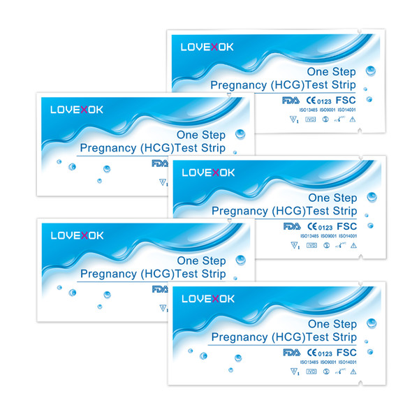 LOVEXOK 10mIU/ml Pregnancy Test Strip 100pcs/LOT FDA And CE Certificate With Free Shipping Fast