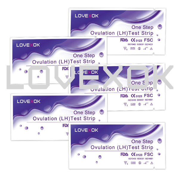 LOVEXOK LH Ovulation Test Strip Free Shipping 100 PCS Personal Home Use Self Test Kit FDA and CE Certificate