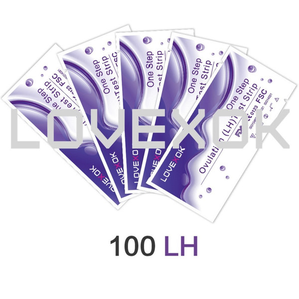 LOVEXOK LH Ovulation Test Strip Free Shipping 100 PCS Personal Home Self Test Kit FDA and CE Certificate Health Beauty