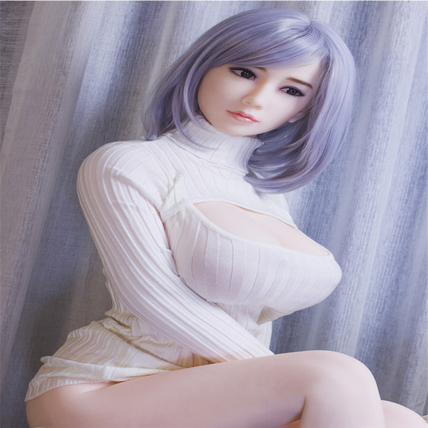 165cm Real Adult Dolls Life Size 165cm Artificial Real Skeleton Full Soild Silicone Sex Doll White Skin Very Soft Vagina