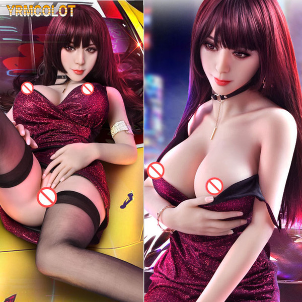 YRMCOLOT 165cm Real TPE Doll Realistic Silicone Sex Dolls Mini Japanese Love Doll with metal skeleton Adult Toys For Men