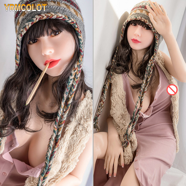 YRMCOLOT 140cm Japanese Silicone Sex Dolls Anime Big Breast Sex Doll ,realistic Full Body Adult Love Doll Metal Skeleton,real Vagina Oral