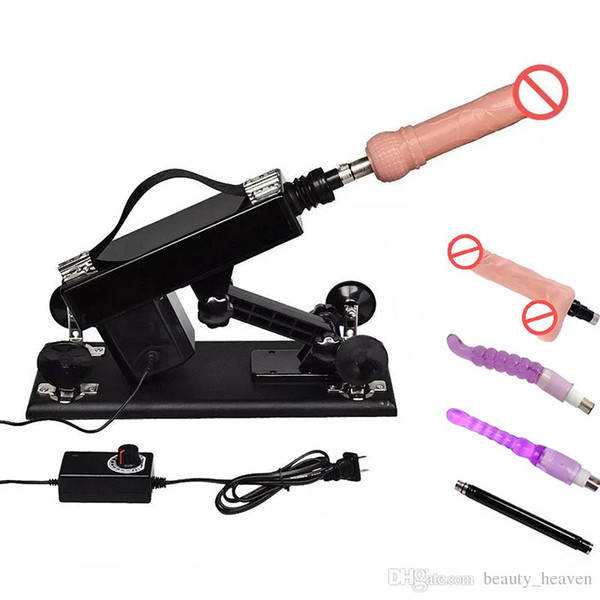 Sex Machine Gun with Dildo Vibrator Accessorie Automatic Sexual Intercourse 6cm Retractable Sex Toys Female Masturbator