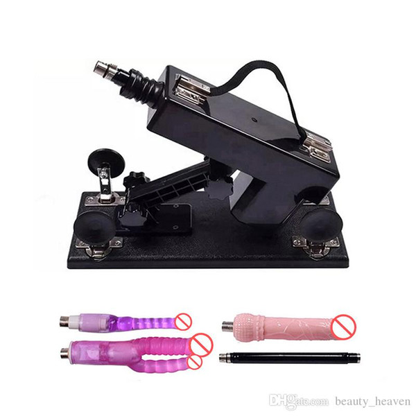 Electric Sex Toy Machine Gun for Woman Anal Dildo Masturbation Device Automatic Love Machines 6cm Retractable