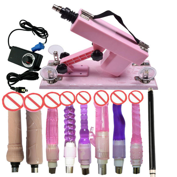 2018 Sex Furniture Automatic Sex Machine Gun with Realistic Dildo Penis Adjustable Telescopic Speed Machine Female Masturbator