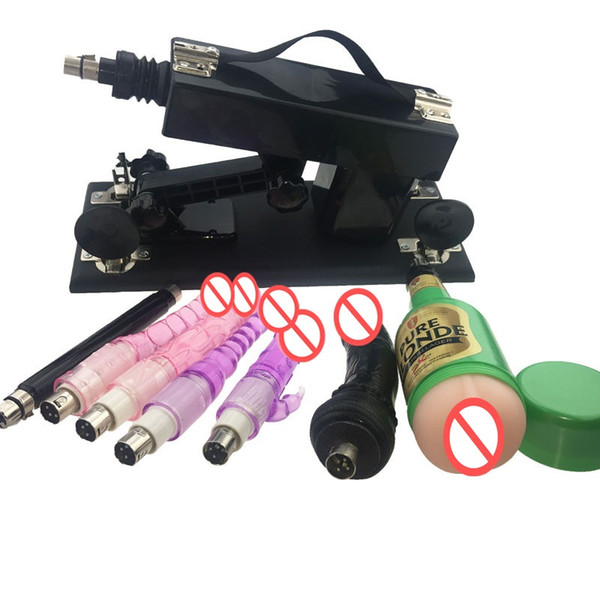 Sex Products with 7 Attachments Automatic Sex Machine Gun Set with Vagina Cup, Adjustable Speed Pumping Gun, Sex Toys for Women and Men