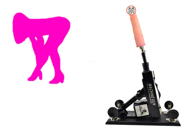 Automatic Sex Machine Gun/Cannon with Big Dildo Sex Furniture Masturbation Love Robot Machine for Both Men and Women Sex Toy Bdsm