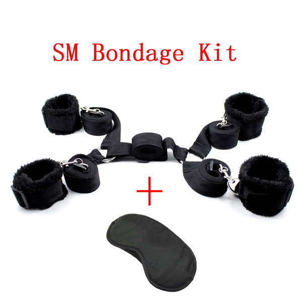 Sexy Underbed Bondage Restraints Toys For Couples Fetish Handcuffs & Ankle Cuffs Eye Mask Sex Products Sexo Tool