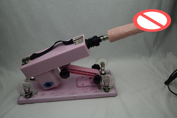 new powerful pink color automatic sex machine gun, love machines with dildo sex toys for women, masturbation machine, drop shipping