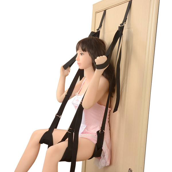 quality fetish door slam love swing sex wings furniture for easy sexual penetration suspension position aid nylon belt BXA308