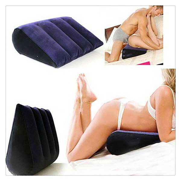 Magic Sex Pillow Triangle Inflatable Portable Triangle Pillow Bed for Couple Inflatable Portable Triangle Pillow Sex Furniture Free DHL