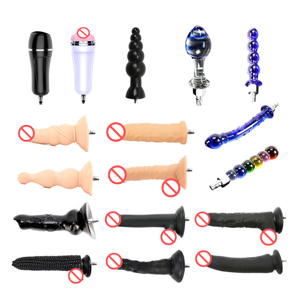 Premium Sex Machine Accessories, Butt Plug, Masturbation Cup and Dildo Attachment for Woman Man Adult Toys