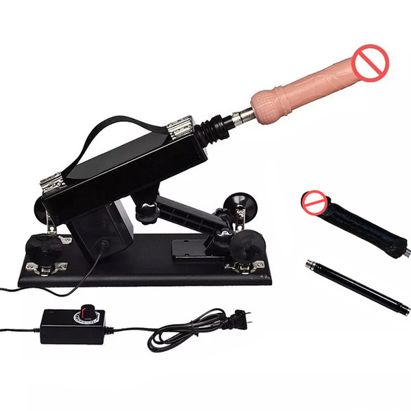 Automatic Sex Machine Gun with Dildo Vibrator Adjustable Speed Love Machines 6cm Retractable Female Masturbation Sex Toys for Women