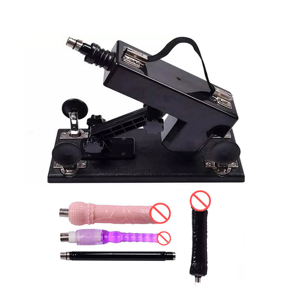 Female Sex Toy Machine Gun Anal Dildo Masturbation Device Automatic Love Machines for Women 6cm Retractable