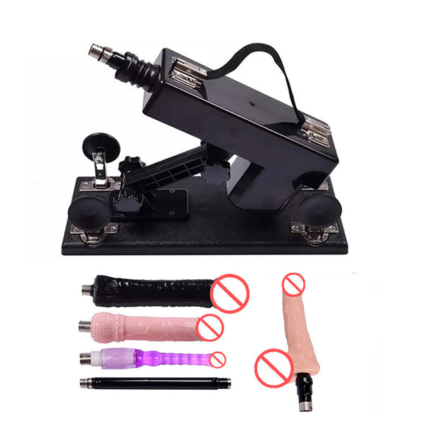 Powerful Female Sex Fuck Machine Gun Dildos Masturbation Device Electric Sex Toys for Women 6cm Retractable