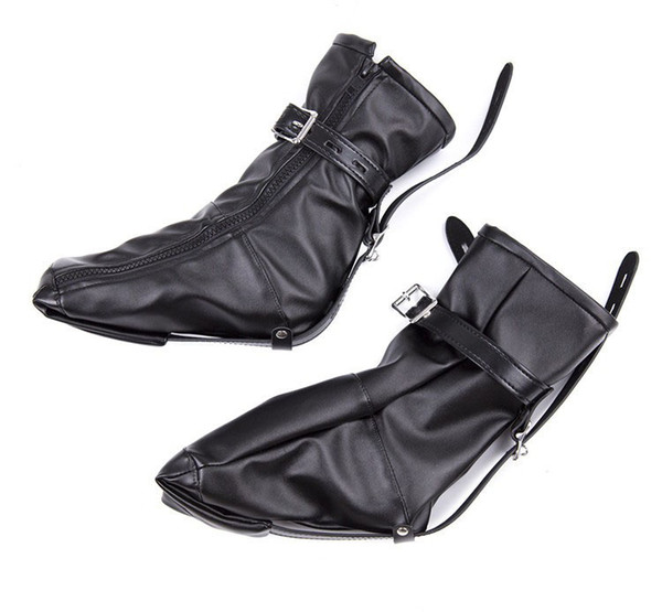 BDSM Bondage Soft PU Leather Padded Boot Booties Feet Restraint Socks Female Foot Fetish Sex Toys,Ankle Cuffs Sex Products