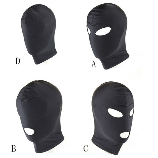 4 Style Mask Hood Party BDSM Fetish Mask Hood Adult Game Halloween Headgear