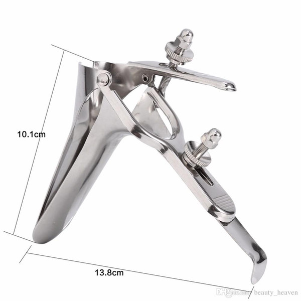 1PCs Stainless Steel Vagina Expansion Device Adult Genitals Anal Vaginal Dilator Colposcopy Speculum Medical Feminine Hygiene