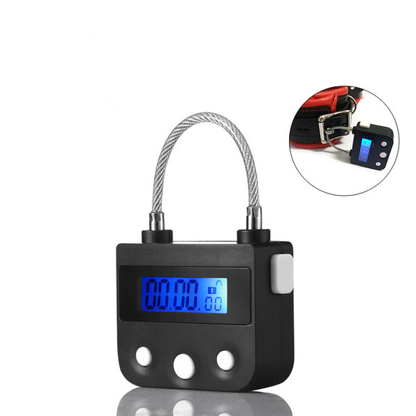 Electronic Bondage Lock, BDSM Fetish Handcuffs Mouth Gag Chastity Timing Switch Adult Games Sex Toys for Couples