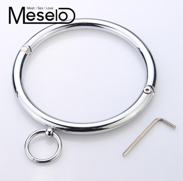 Stainless Metal Sexy Collar Sex toys Adult Games Adult Product Erotic Positioning Collar Restraint Bondage Erotic Toy for Couple