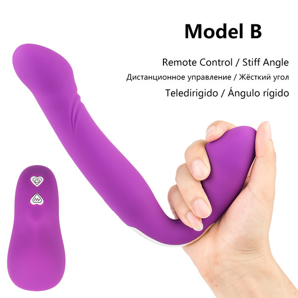 Wireless Strapless Strapon Dildo Vibrators Remote Control Strap-on Lesbian Double Ended Big Dildo Adult Sex Toys for Gay Women Lesbian