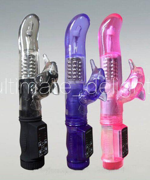 12 Modes Rabbit G-spot Vibrating & Rotation Body Massager Vibrator, Women Sex Toys Adult game