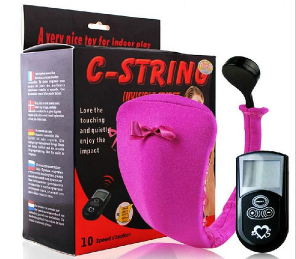 2018 Female Invisibility Remote Control Vibration C-string Clit Vibrator G-spot Vibrating 10 Function U Briefs Women Masturbation Sex Toy
