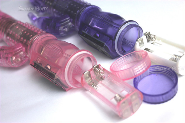 Hot Sale G-spot Sex Waterproof Toy Masturbate Thrusting Dildo Vibrate Massager (Pink Purple black )