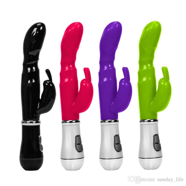 FREE SHIPPING!!Dual Vibrator Rabbit G spot Vibrating Sex toys for Woman Adult Sex Product Erotic Toys Dildo Vibrators Massager for Women