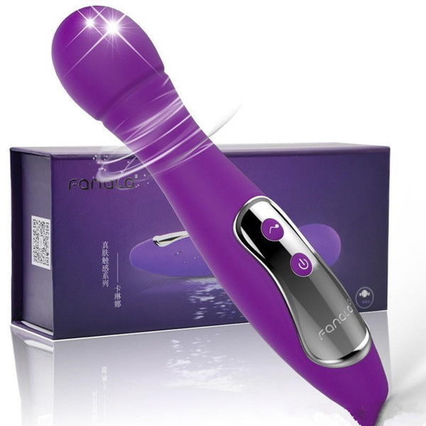 Free shipping!! Powerful 7 Modes Waterproof USB Rechargeable Silicone Magic AV Wand Vibrator Massager for Couple, Adult Sex Toys