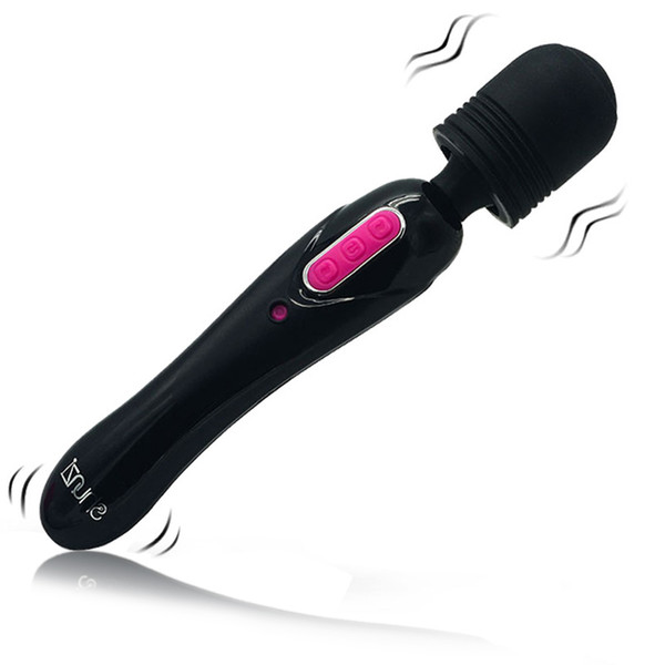 Strong G Spot Vibrator Oral Clit USB Rechargeable Magic Wand Massager Waterproof Vibrators for Women Body Vibrator Double Motors