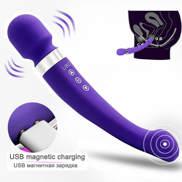 New Adult Sex Toys for Woman 8 Speed Waterproof USB Rechargeable Magic Wand Clitoral Stimulator Vibrators for Women Sex Shop