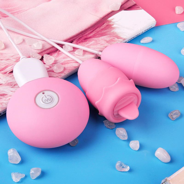 G spot Vibrator Rechargeable Vibrating Bullet Eggs Tongue Licking Clitoris Vagina Pussy Stimulation Sex Toys For Women Masturbation